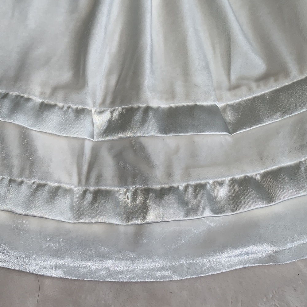 Koala Kids Ivory Velveteen Baby Girl Dress 6M Satin Trim EUC - Picture 4 of 13